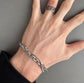 SILVER DOUBLE CHAIN BRACELET
