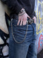 SILVER CROSS CHAIN BELT
