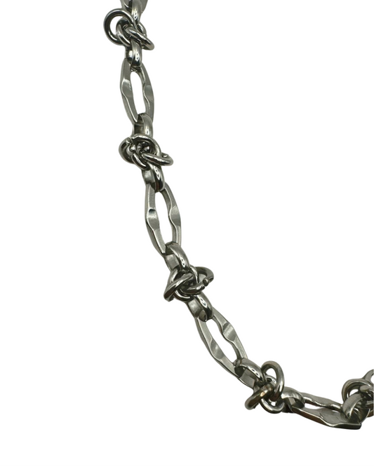 SILVER BARBED WIRE CHAIN