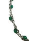 SILVER EMERALD LINK CHAIN