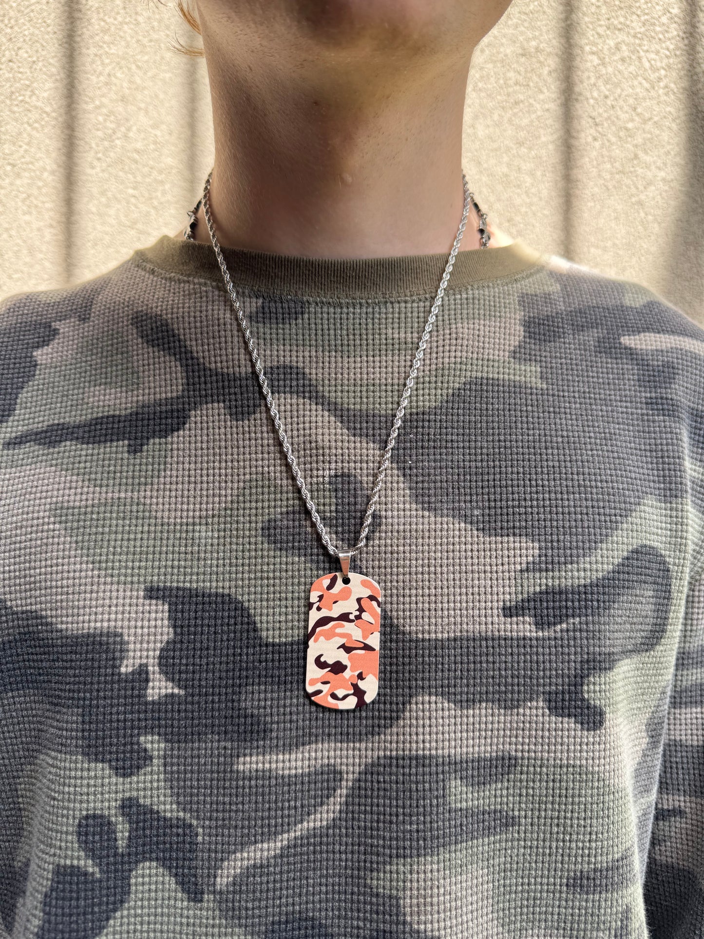 CAMO DOG TAG CHAIN