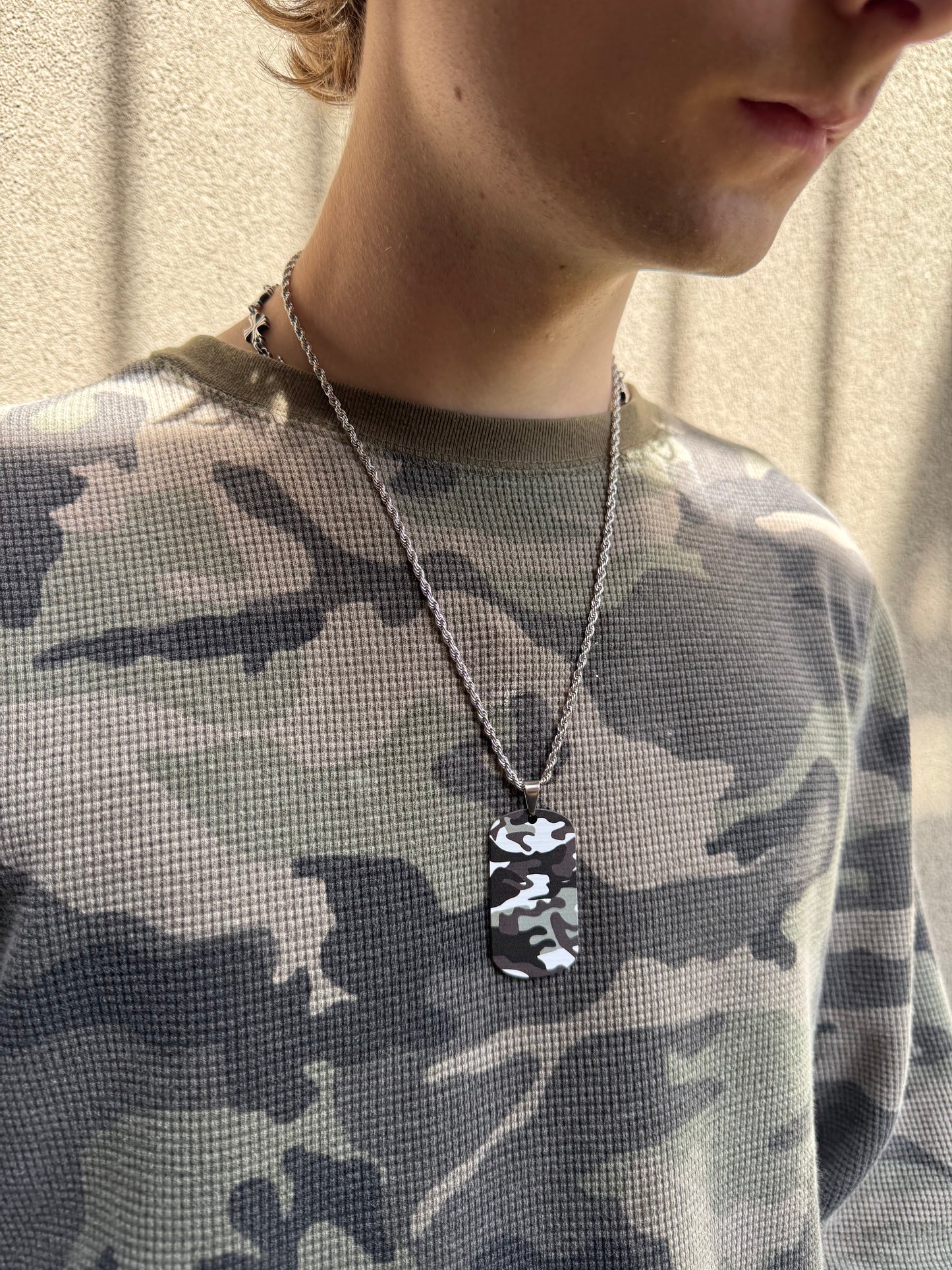 CAMO DOG TAG CHAIN
