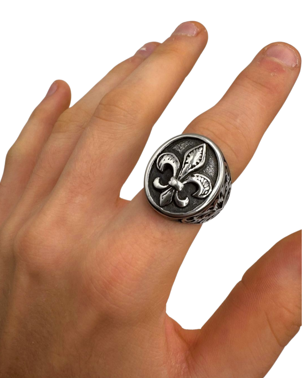 SILVER FLEUR-DE-LIS RING