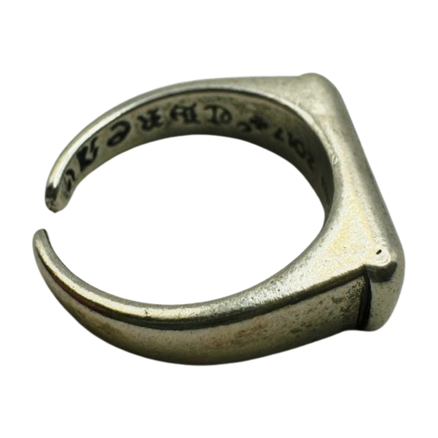SILVER TRIPLE CROSS RING