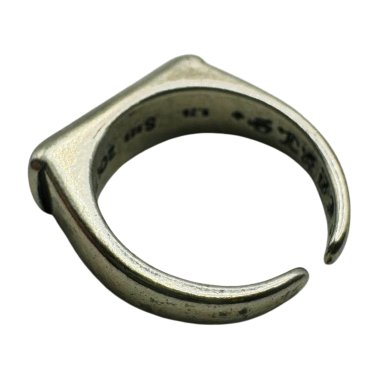 SILVER TRIPLE CROSS RING