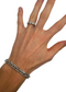 SILVER TRIPLE CROSS RING