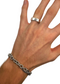SILVER GOTH FLOWER RING
