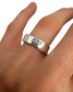 SILVER GOTH FLOWER RING