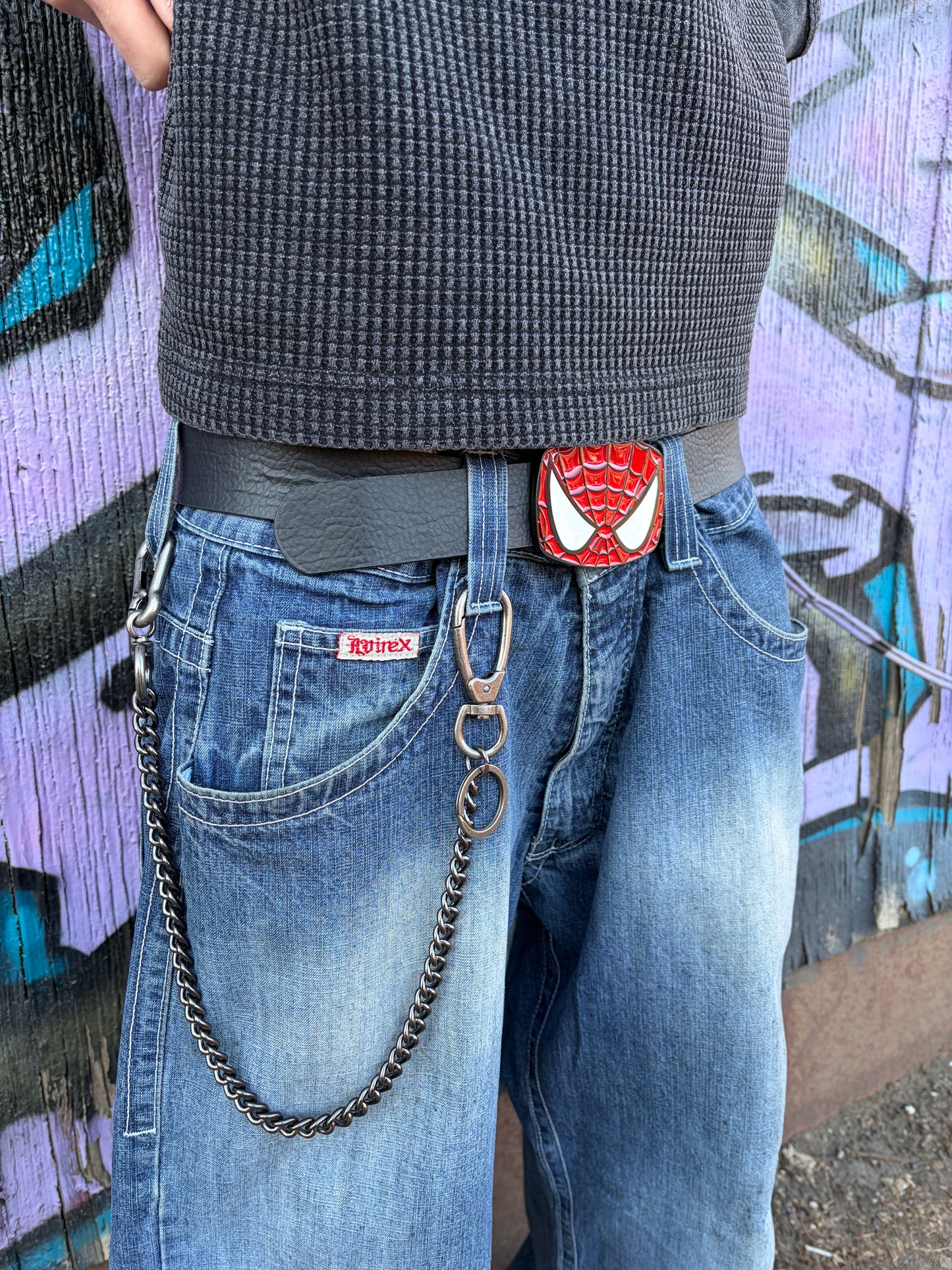 SPIDER-MAN LEATHER BELT