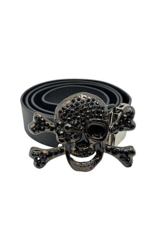 OBSIDIAN SKULL BELT