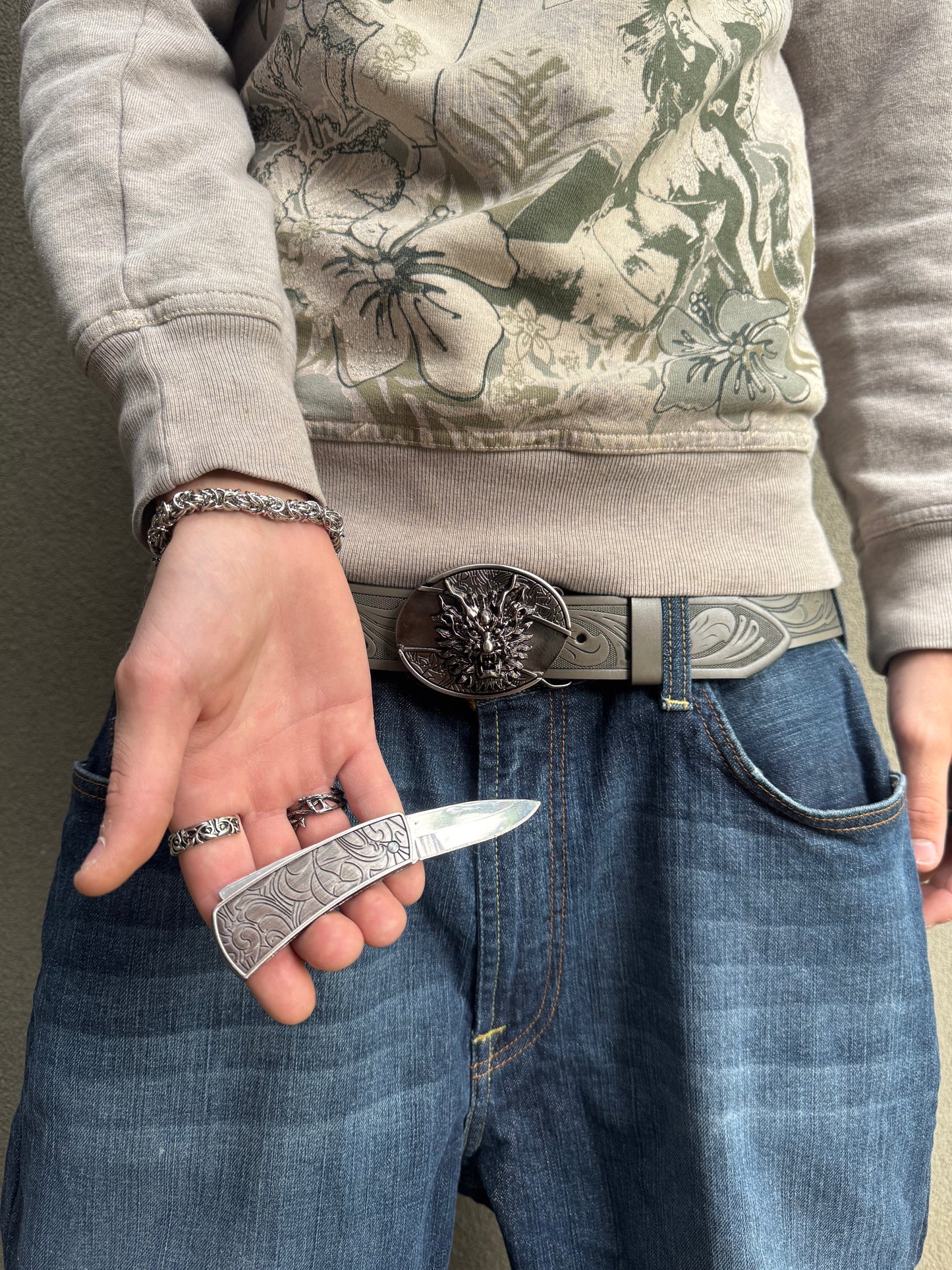 ANCIENT DRAGON KNIFE BELT