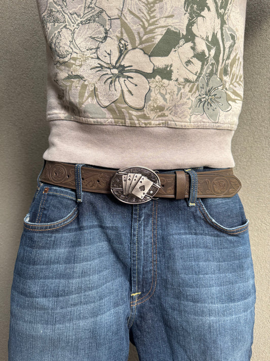 PLAYING CARD KNIFE BELT