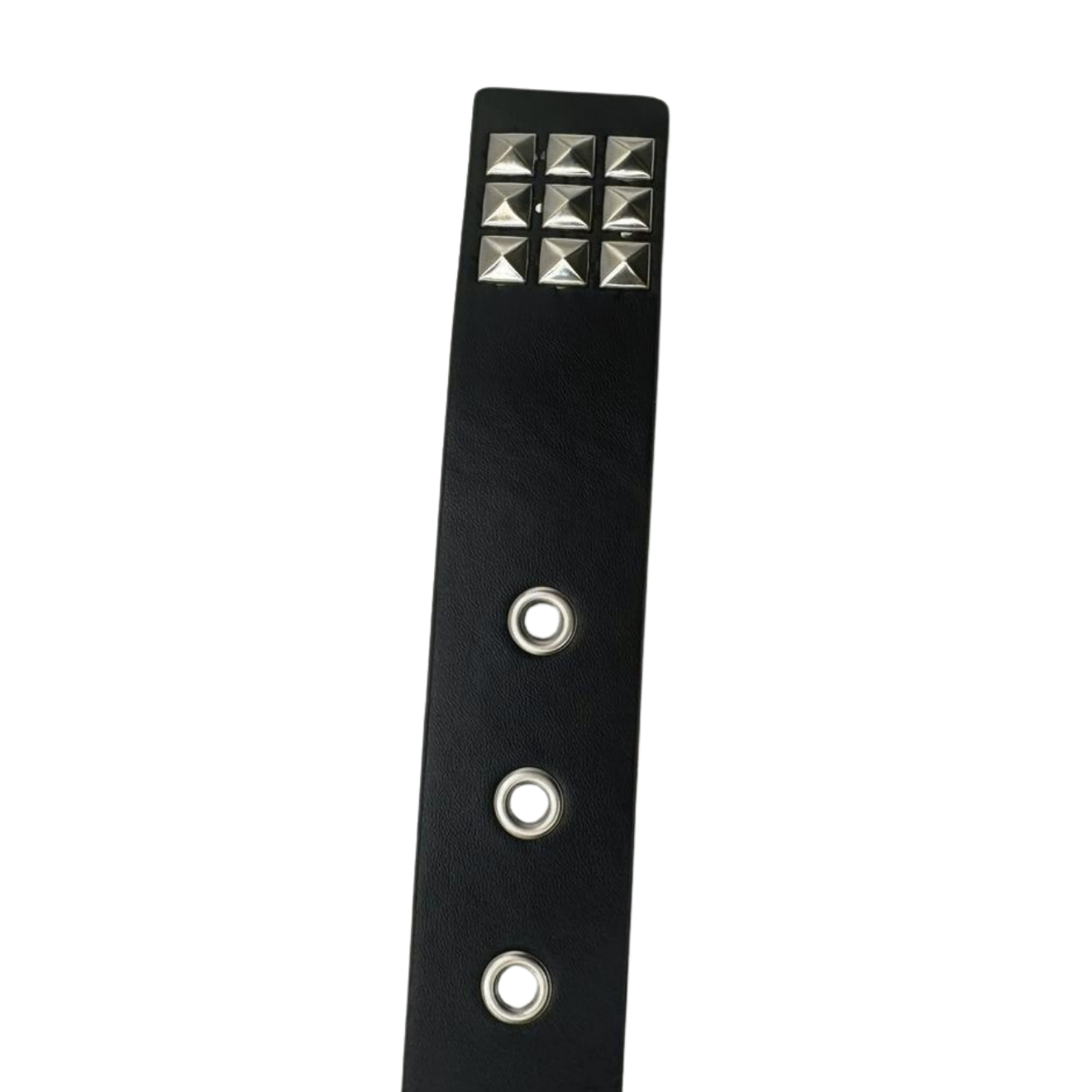 BLACK STUDDED BIKER BELT