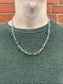 SILVER EMERALD LINK CHAIN