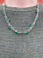 SILVER EMERALD LINK CHAIN