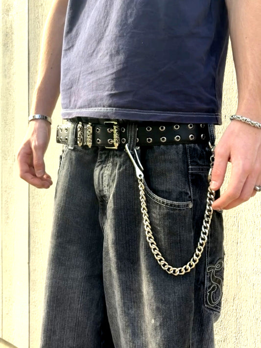 DOUBLE STUDDED BELT