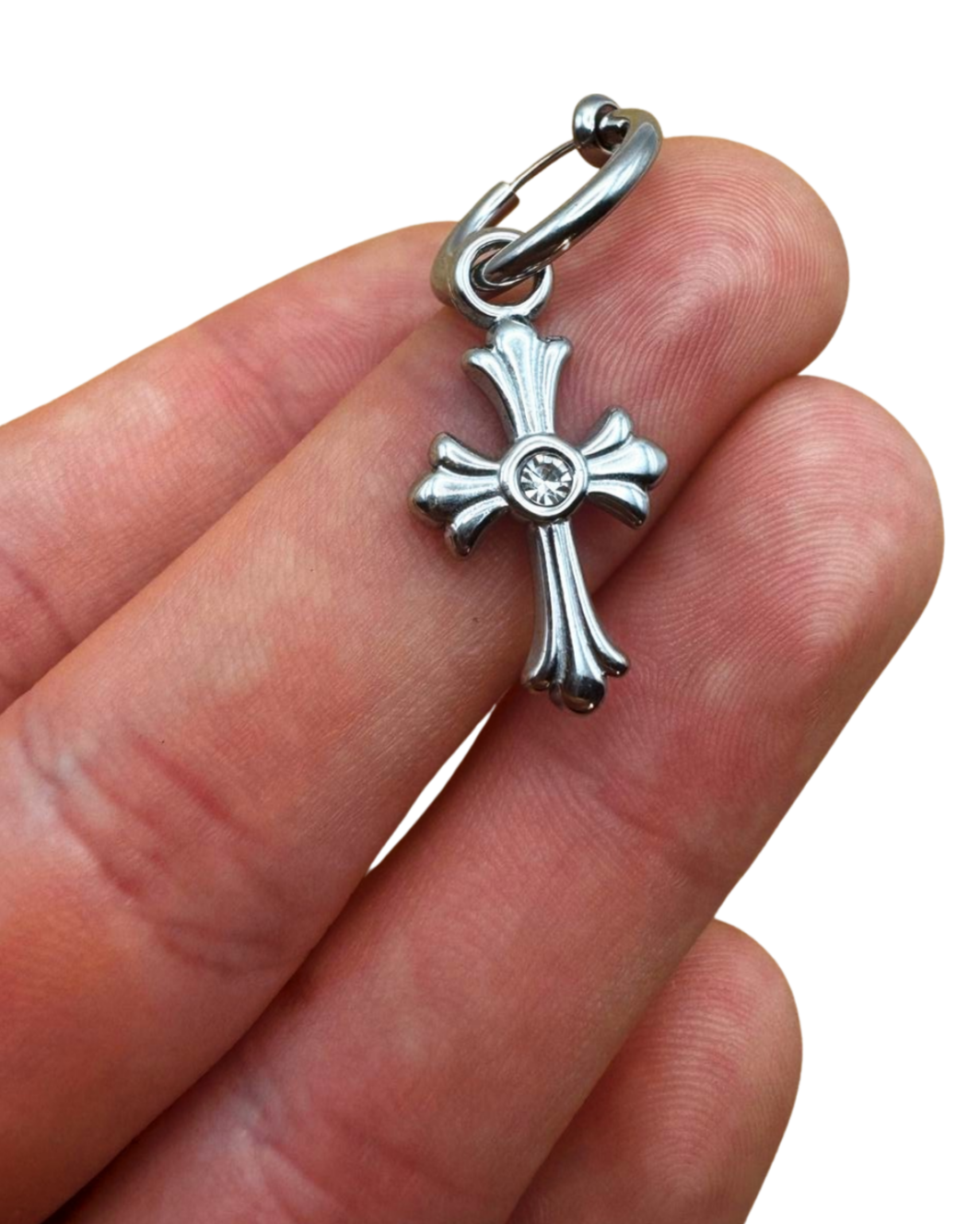 SILVER GOTHIC CROSS