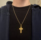 ROSE CARVED CROSS