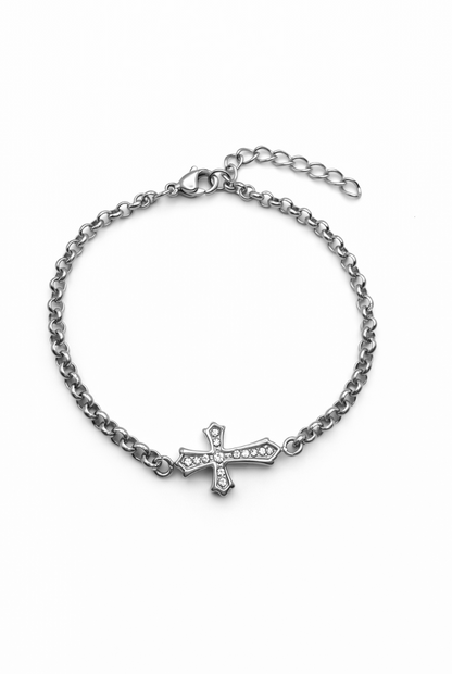 DIAMOND CROSS BRACELET