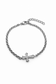 SILVER DIAMOND CROSS BRACELET