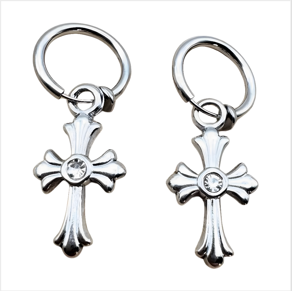 SILVER GOTHIC CROSS