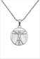 VITRUVIAN MAN NECKLACE
