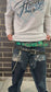 Fleur studded belt